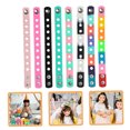 thumbnail image 4 of WEUVEB 8Pcs Decorative Elastic Silicone Bracelets Assorted Colors Wrist Charm Wristbands, 4 of 8