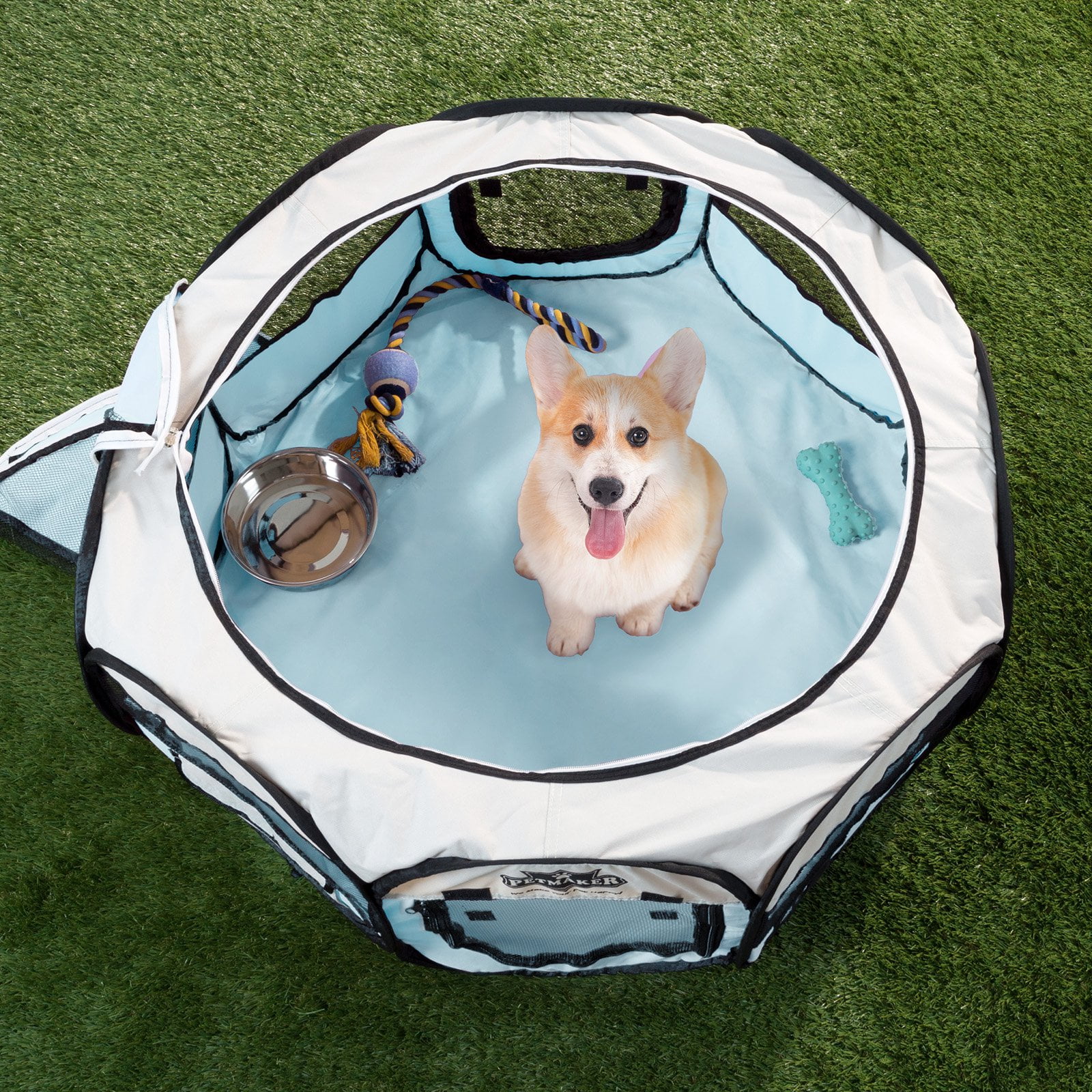 Petmaker Portable Pop Up Pet Play Pen with Carrying Bag