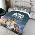 thumbnail image 3 of Tales from the Galaxy's Edge Themed Bed Sheet Set Three Piece Set 53x79 In ches Comfortable And Skin Friendly Unique Design Creating A Star Studded Night Home Decor Gifts For Family Friends fans, 3 of 6