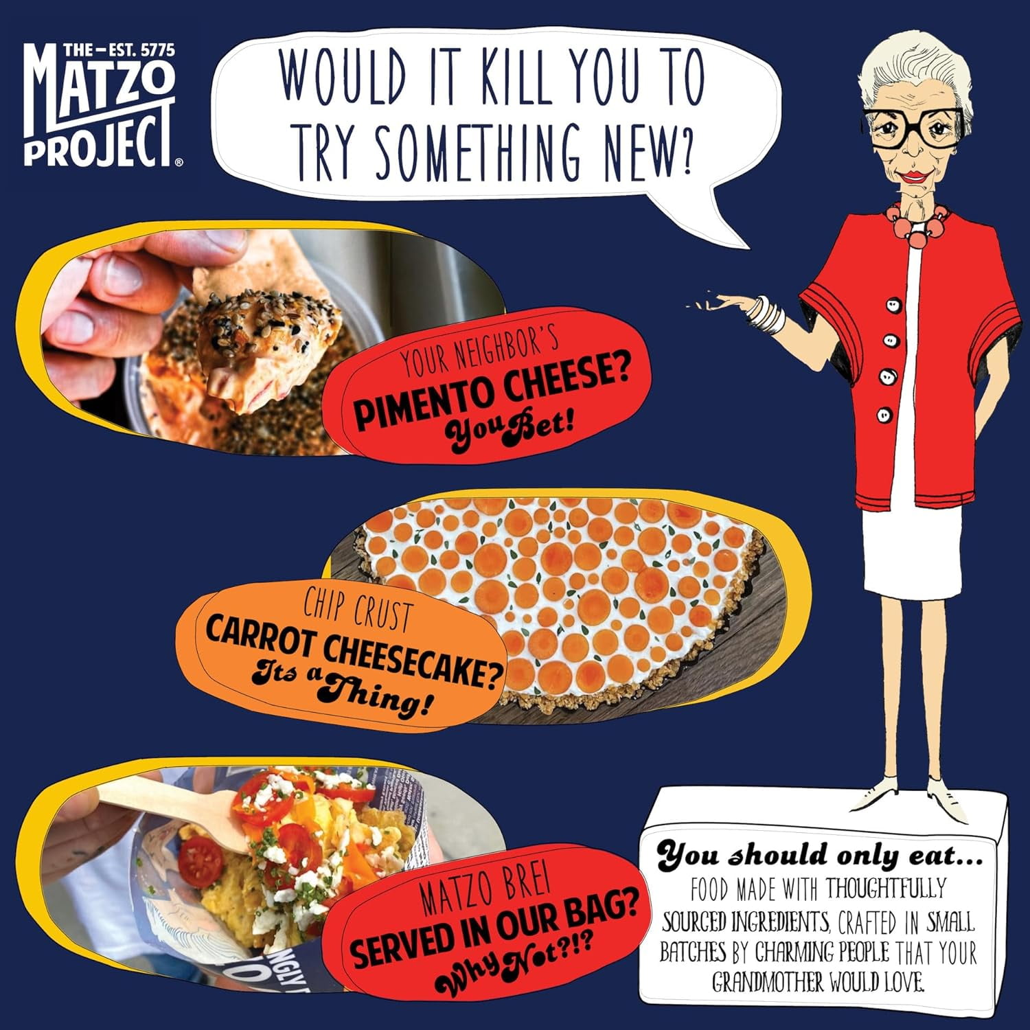 The Matzo Project Matzo Chips, Cinnamon Sugar, Kosher (But Not Kosher for Passover), Vegan, Nut-Free, No Trans Fat, Nothing Artificial, 6 oz