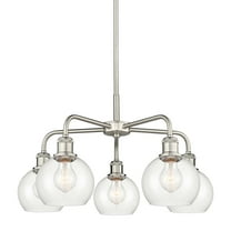 Innovations Lighting 516-5Cr-15-24 Athens Chandelier Athens 5 Light 24" Wide Chandelier -