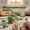 thumbnail image 3 of Remote Control Magnetic Snake Game Toy, Real-Life Snake Eating Itself Toy Car with Lights & Sound - Green, 3 of 9