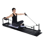 AeroPilates Foldable Reformer 4420, Four-Cord Resistance with Cardio Rebounder, 63 lbs, Wister