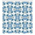 thumbnail image 3 of Ambesonne Traditional Shower Curtain, Roman Easten Tiles, 69"Wx84"L, Blue Yellow, 3 of 3