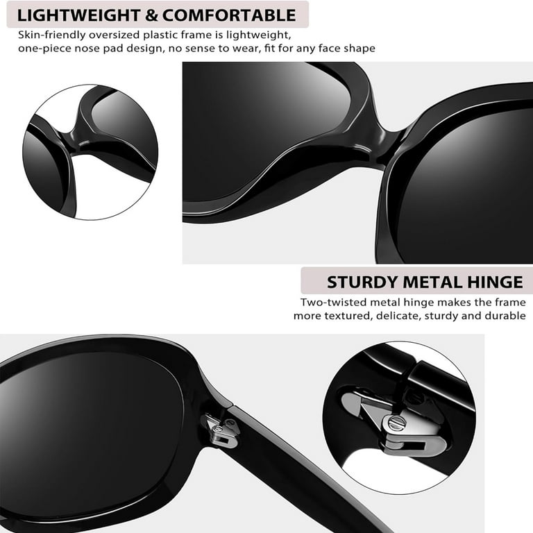 Joopin Polarized Sunglasses Fit Over Glasses for Men Women, Wrap Around  Sunglasses UV400 Protection for Driving