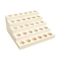 thumbnail image 1 of Estante de almacenamiento de aceites esenciales de madera Organizador de almacenamiento de aceites esenciales de mesa para 5 capas 6 agujeros, 1 of 9