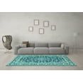 thumbnail image 3 of Ahgly Company Indoor Round Persian Light Blue Traditional Area Rugs, 8' Round, 3 of 4