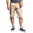 thumbnail image 1 of G-Style USA Men's Rip-stop Belted Cargo Shorts 9AP30 - Solid Khaki - 40, 1 of 5