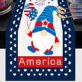thumbnail image 4 of MOQIN 4th of July Tablecloth 72x13 Inch, Linen Table Cover, Veterans Day Table Runner Labor Day American Stars and Stripes Flag Independence Day Kitchen Dining Room Table Patriotic Decoration, 4 of 4