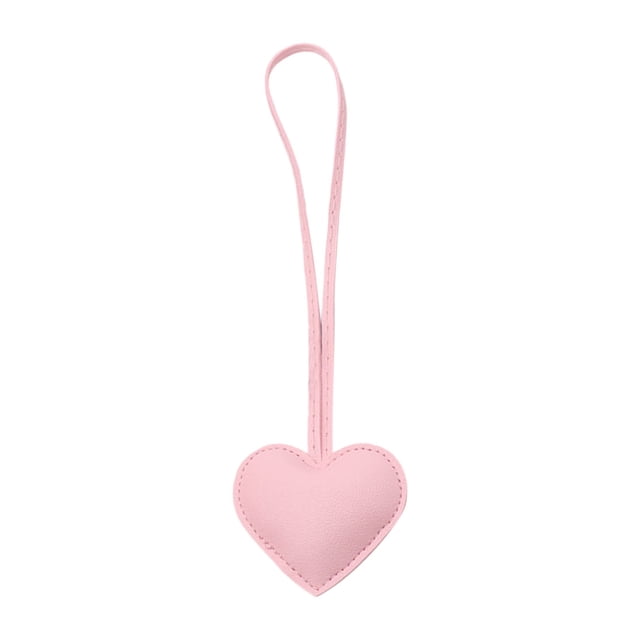 Pulsera De Cuero Con Corazón, Colgante Minimalista Para Bolso, Llavero Para Coche, Accesorio De Moda, Colgante Para Mochila De Pareja