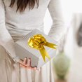 thumbnail image 3 of Paquete de 30 lazos de cinta grandes para decorar regalos de Navidad, ramos de flores, cestas de boda, tributos florales, fiesta de Navidad, decoración de pared (dorado) ER, 3 of 5