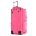 thumbnail image 4 of Olympia U.S.A. 22" 8-Pocket Wheeled Rolling Duffel Bag Water Resistant Luggage Lightweight for Travel, Hot Pink, 4 of 5