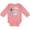 Mauve, variant on Inktastic Easter He Has Risen with Cross and Flowers Boys or Girls Long Sleeve Baby Bodysuit