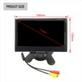 thumbnail image 4 of 12V-24V 7 Inch TFT LCD Color HD Monitor for Car CCTV Reverse Rear View Backup Camera Car Electronic Accessories, 4 of 5