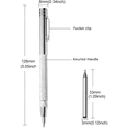 thumbnail image 2 of Magnetic Scriber Pen 2 Pcs + 12 Spare Tips Precision Diamond Engraving Tungsten Steel Tip for Multiple Surfaces Hobbyist Professional Tool, 2 of 4