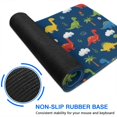 thumbnail image 6 of Long Mouse Pads for Desk,DarkBlue Dinosaurs Clouds Pattern Desk Mats on Top Of Desks, Desk Mouse Pad Extra Large with 3mm Non-Slip Base and Stitched Edge for Gaming,Office,Work,Home 35.4"x15.7", 6 of 6