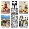 thumbnail image 4 of ALAZA Artistic Line Water Bottle Insulated Flask Stainless Steel Straw Lid 20 oz, 4 of 6