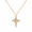 Rotatable gold design, variant on Rhinestone Cross Pendant Necklace Choker, Iced Out Full Crystal Cross Chain Jewelry for Women & Men, Hip Hop Streetwear Layering Necklace, Copper Alloy Silver-Tone Finish Gift Jewelry for Daily Wear