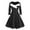 A01472-Black, variant on CALAFEBILA Womens Summer Dress Long Sleeve V-neck Solid Color Midi Sweater Dress Christmas Button Fleece Long Dresses for Junior