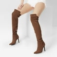 thumbnail image 4 of DREAM PAIRS Women's Over The Knee Thigh High Boots Long Stretch Pointed Toe Stiletto High Heels Fall Sexy Boots, 4 of 4