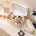 thumbnail image 2 of Bolsa de maquillaje HBSelect acolchada de algodón para viajes, 3 unidades, para mujeres y niñas, 2 of 7