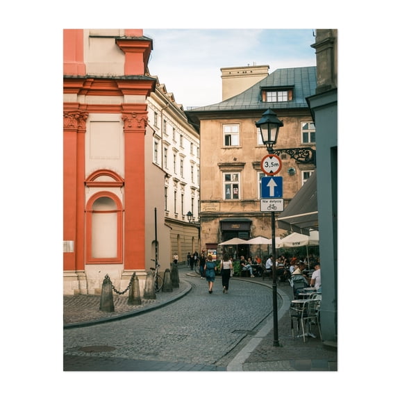 Old Town Streets, Kraków 01 - Kraków Małopolskie Poland Photography Unframed Wall Art Print 8 x 10 inches