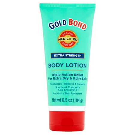 Gold Bond Medicated Extra Strength Body Lotion & Cream with Menthol for Dry, Itchy Skin Relief 6.5 oz