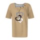 thumbnail image 3 of Fiudx Ofertas Del Día Camiseta Plisada de Manga Corta con Cuello Estampado para Mujer, 3 of 3