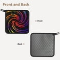 thumbnail image 2 of Sikiie A Bright Abstract Pot Holders Kitchen Insulation Mats Heat Resistant Pot-Holder Oven Anti-Scald Pads for Cooking Baking, 7.1*7.1inch, 2 of 8