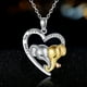 thumbnail image 4 of Collar con colgante de corazón y elefante en forma de letra, 4 of 8