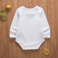 thumbnail image 4 of Douhoow Spring Casual Newborn Baby Long Sleeve Cotton Bodysuit Letters Jumpsuit, 4 of 7