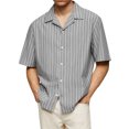thumbnail image 1 of Men's Shirt Super Light Short Sleeve Casual Men's Wear 4XL, 1 of 4