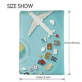 thumbnail image 3 of Pofeuu Travelling on Airplane Print Travel Document Organizer Passport Holder Men Women for Family (6.5 in x 4.5 in),Wallet Holder Credit Card Clutch Bag Case, 3 of 5