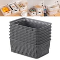 thumbnail image 1 of Jiuaui Conteneurs de Rangement en Solde 6 Pcs Paniers de Rangement en Plastique pour Bureau (Sans Couvercle Version), 1 of 4