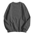 thumbnail image 5 of Women Blouses Striped Cardigan Crop Sweaters Women Came Hoodie Hoodie Cool Design Petites Tops Lady Sweat Shirt Lingerie Leg Warmers Sweaters with Side Slits plus Size Christmas Tunic Long Dark Gray, 5 of 5
