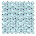 thumbnail image 4 of Bacati - Multiple Options of Crib or Toddler Bed Skirt or Dust Ruffle 100% Cotton Percale, Paisley Isabella Purple/Lilac/Aqua, 4 of 11