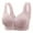 Grey, variant on Gyexs Front Closure Wireless Bra for Women Full Coverage Support Large Bust Comfortable No Underwire, Red, Size 42