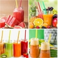 thumbnail image 5 of Nvzi 100Pcs 0.23*7inch Disposable Drinking Plastic Straws-Light Blue, 5 of 5
