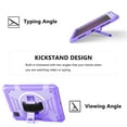 thumbnail image 3 of Decase Shockproof Case for iPad Pro 11 Case 4th/ 3rd/ 2nd/ 1st Gen (2022/2021/2020/2018), Military Grade Protection Rotating Stand Hand Strap Shoulder Strap Kids Friendly Bumper Rugged Case,Purple, 3 of 9