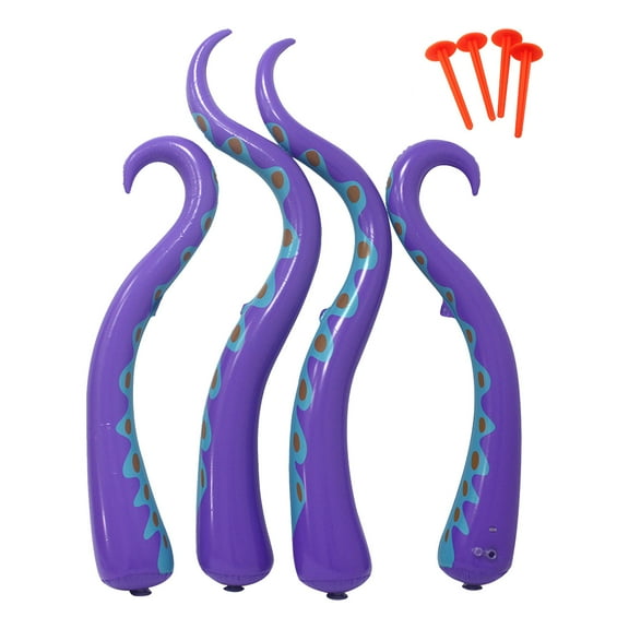 Eosunjian Easy Setup Tentacle 4 Pcs Tentacle Decoration Halloween Octopus Tentacles for Outdoor Yard Garden Decor Lightweight Easy Setup Spooky Party Prop