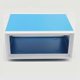 thumbnail image 4 of Junction Box Metal Rectangle Electronic Project Case DIY Preventive Box Power Enclosure Blue, 4 of 5