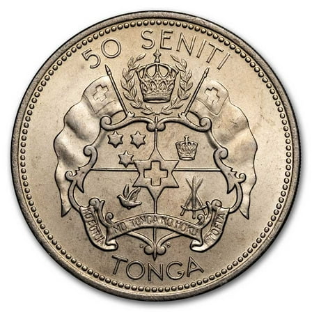 1967 Tonga Copper-Nickel 50 Seniti Salote Tupou III BU