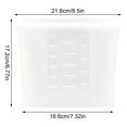 thumbnail image 2 of Reusable Food-Grade Silicone Storage Bags, Leak-Proof Airtight Food Saver Pouches for Breast Milk, Meal Prep, Kitchen Organization and Travel Essentials 500ML, 2 of 4