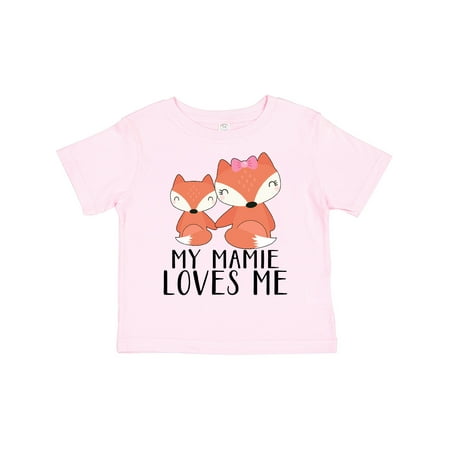 

Inktastic My Mamie Loves Me Gift Toddler Boy or Toddler Girl T-Shirt