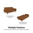 thumbnail image 6 of Better Homes & Gardens Nola Modern Futon, Camel Faux Leather, 6 of 17