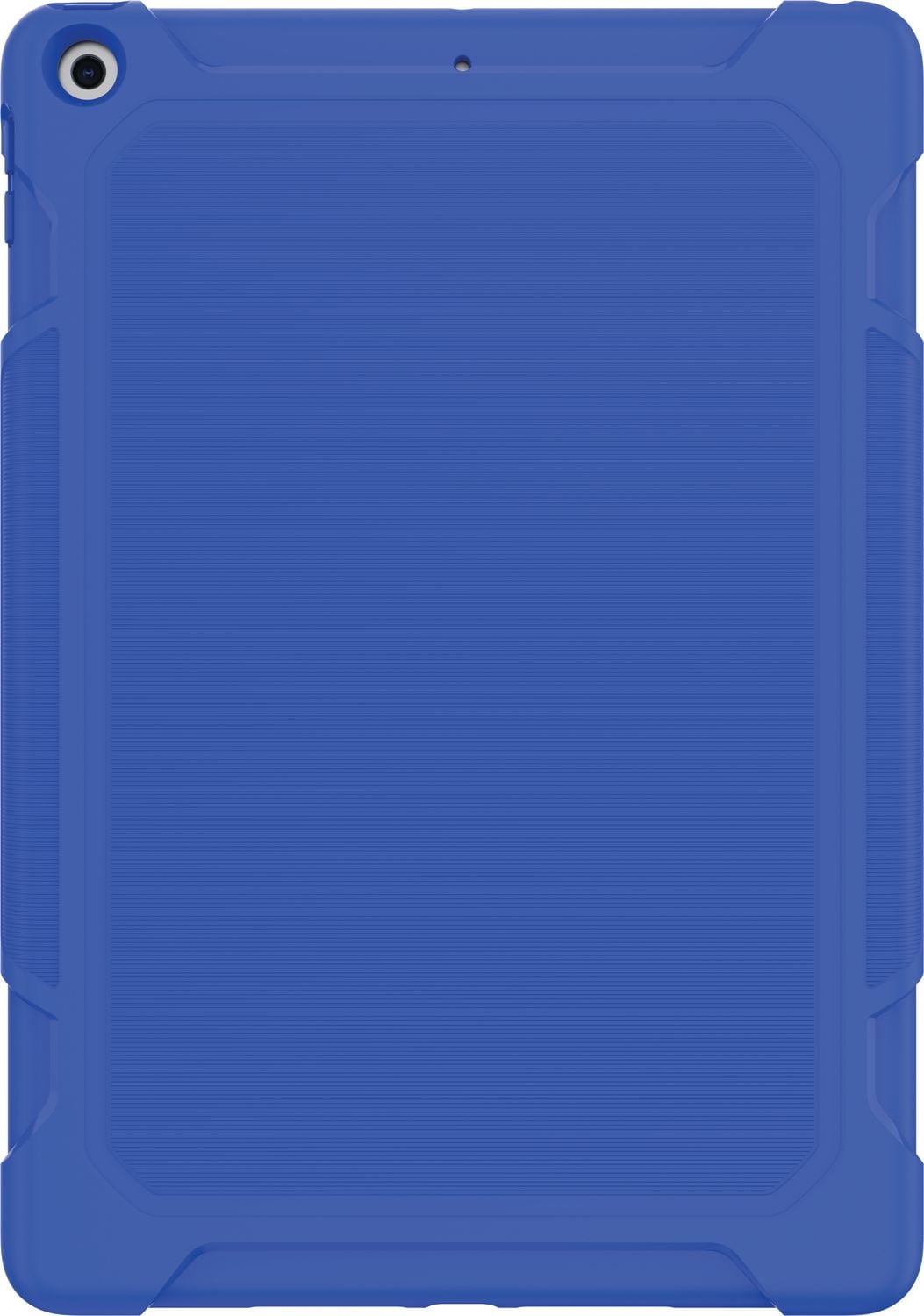 Slim Rugged Gel Case for iPad 10.2 inch- Black & Blue, Drop tested to 4 ft