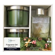 Angle View: Mainstays 3pc Fragrance Gift Set, Evergreen and Cedar