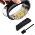 thumbnail image 1 of Stainless steel professional garlic press rocker mincer, 1 of 5
