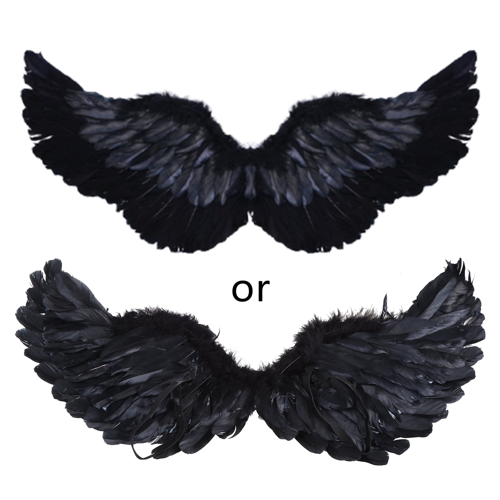 Gothic Angel Wings Costume Soft Feathered Angelic Wings Cupid Costume