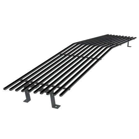 APS Premium Stainless Steel Black 8x6 Horizontal Billet Grille Compatible with Chevy S-10 Pickup Blazer GMC S-15 Pickup Jimmy 1982-1990 Single Head Beam Main Upper N19-J40058C